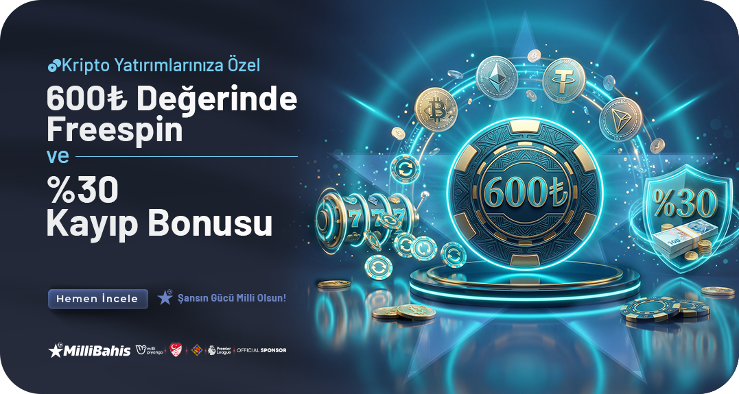 KRİPTO YATIRIMINIZA ÖZEL 600₺ DEĞERİNDE FREESPİN iMKANI!